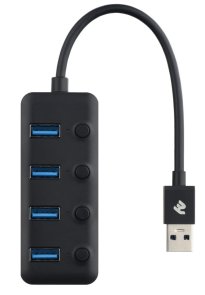 USB-хаб 2E W1405 Black (2E-W1405)