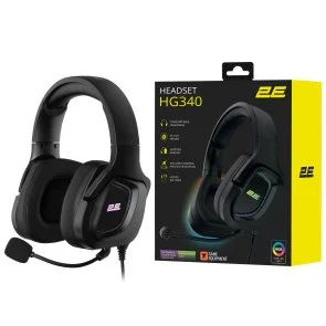 Фото: Гарнітура 2E Gaming HG340 RGB Black (2E-HG340BK) № 11 | KTC