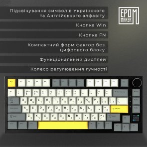AK820 Pro Gift Switch Hot-Swap RGB WL/BT/USB Black