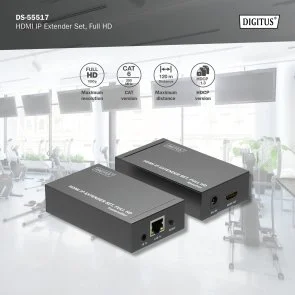 Фото: Подовжувач-перехідник Digitus HDMI-UTP-HDMI 120m Black (DS-55517) № 6 | KTC