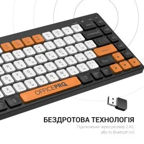 Фото: Клавіатура OfficePro SK955B Wireless Black № 9 | KTC