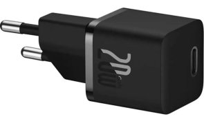 Зарядний пристрій Baseus GaN5FC mini 1C 20W Black with cable Type-C (P10110900113-00)