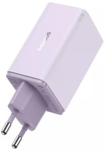 Зарядний пристрій Baseus GaN6 Pro Fast Charger 65W Purple (P10162701533-00)