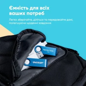 Фото: Флешка USB Patriot Xporter X550 128GB (PS128GX550AAD) № 7 | KTC