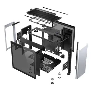 Фото: Корпус Jonsplus i400-G Tempered glass with window (i400-G Silver) № 10 | KTC