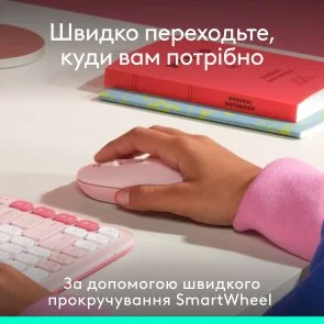 Фото: Миша Logitech POP Mouse with emoji Wireless Rose (910-007413) № 3 | KTC