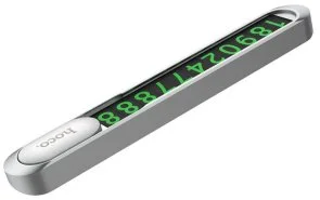 Фото: Тимчасова карта паркування Hoco PH41 Promise metal hidden stop sign silver (6931474748799) № 3 | KTC