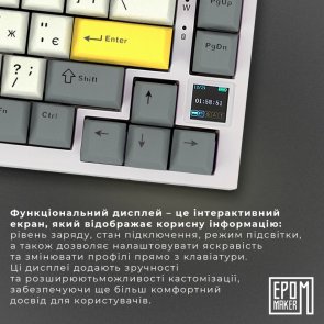 Ajazz AK820 Pro Flying Fish Switch Hot-Swap RGB White
