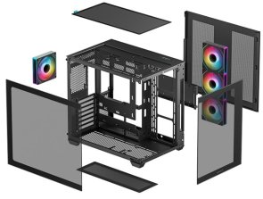 Корпус Deepcool CG530 4F Black with window (R-CG530-BKADA4-G-1)