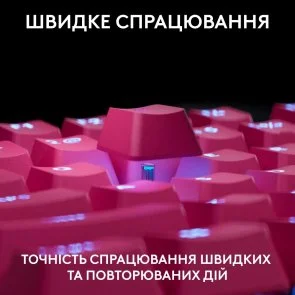 Фото: Клавіатура Logitech G Pro X TKL Rapid Linear Magenta (920-013253) № 3 | KTC