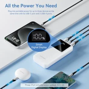 Фото: Батарея універсальна Vention 20000mAh 22.5W Black (FHLB0) № 5 | KTC