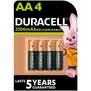Фото: Акумулятор Duracell Rechargeable HR6 AA 2500mAh BL/4 (5005001) № 2 | KTC