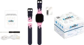Фото: Смарт годинник AmiGo GO008 MILKY GPS WIFI Pink (GO008 Pink) № 8 | KTC