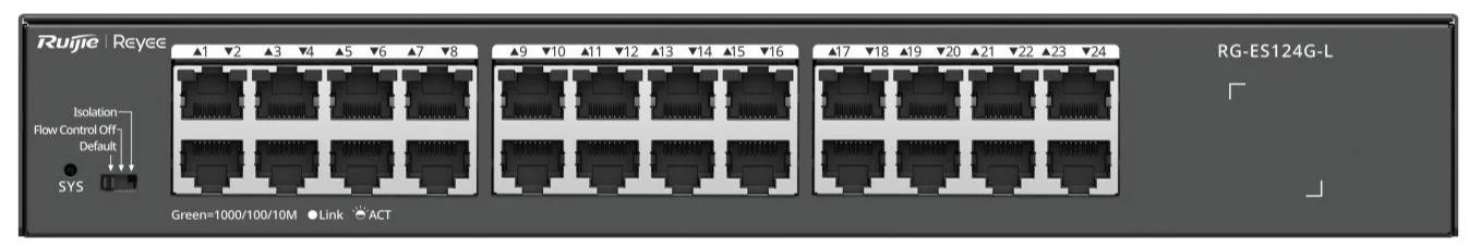 Фото: Комутатор Ruijie Reyee RG-ES124G-L № 2 | KTC