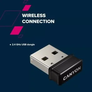 Фото: Клавіатура Canyon HKB-W03 Wireless Grey (CNS-HKBW03DG) № 9 | KTC