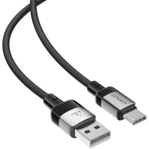 Кабель Acefast C9-04 3A AM / Type-C 1.2m Black/Grey (6974316283010)
