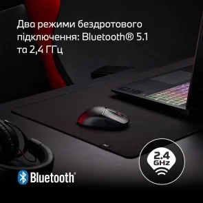 Фото: Миша HyperX Pulsefire Fuse Wireless/BT Black (A1KY6AA) № 16 | KTC