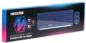 Фото: Комплект клавіатура+миша Maxxter KMS-WCM-01BL-UA Wireless Dark Blue № 5 | KTC