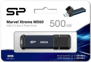 Фото: Зовнішній SSD-накопичувач Silicon Power MS60 500GB Blue (SP500GBUF3S60VPB) № 3 | KTC