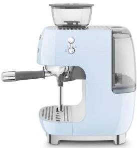 Фото: Ріжкова кавоварка Smeg Espresso coffee machine with grinder Pastel blue (EGF03PBEU) № 8 | KTC