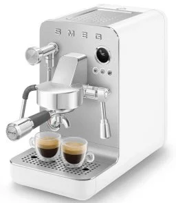 Фото: Ріжкова кавоварка Smeg Espresso coffee machine White (EMC02WHMEU) № 8 | KTC