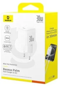 Фото: Зарядний пристрій Baseus Palm 30W White (P10111605213-00) № 5 | KTC