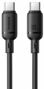 Кабель Baseus Silky Series 100W Type-C / Type-C 1m Black (P10377704113-00)