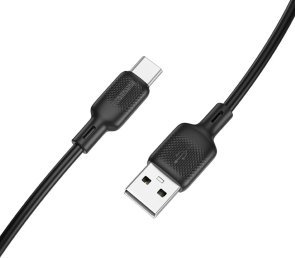 Кабель BOROFONE BX113 Lenny 3A AM / Type-C 2m Black (6941991115509)
