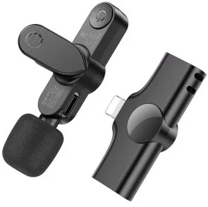 Фото: Радіосистема BOROFONE BFK12 Trophy Lavalier Wireless Digital Microphone Lightning Black (6941991106385) № 3 | KTC