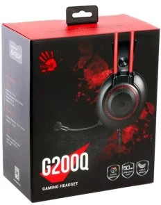 Фото: Гарнітура Bloody G200Q Black/Red (G200Q (Black+Red)) № 9 | KTC