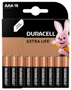 Фото: Батарейка Duracell LR03 AAA MN2400 BL/18 (81546741/5002779) № 2 | KTC