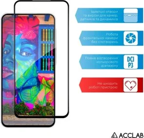 Фото: Захисне скло ACCLAB for Samsung A36 2025 - Full Glue Black (1283126608094) № 5 | KTC