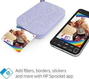 Фото: Фотопринтер HP Sprocket Portable Instant Photo Printer 2x3Inch Purple (HPISPPR) № 3 | KTC