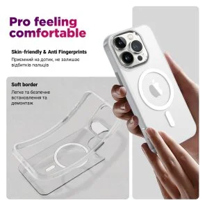 Фото: Чохол ArmorStandart for Samsung S25 - Unit MagSafe Matte Clear Silver (ARM82261) № 3 | KTC