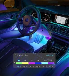 Фото: Набір адаптивного підсвічування Govee H7090 Interior Car Lights RGBIC Bluetooth (H70900D2) № 2 | KTC