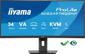 Фото: Монітор iiyama XCB3497WQSNP-B1 Black - 34" VA / 3440x1440 / 120 Гц / AMD FreeSync Premium / HAS № 4 | KTC