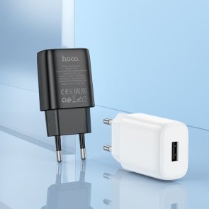 Зарядний пристрій Hoco C134A 2.4A Black (6942007621298)