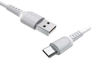 Кабель BOROFONE BX16 2A AM / MicroUSB 1m White (BX16MW)