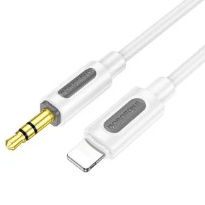 Фото: Перехідник BOROFONE BL20 Lightning M / Jack 3.5mm 1m White (6941991114403) № 2 | KTC