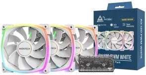 Фото: Кулер Montech RX120 PWM 3 in 1 White (RX120 PWM W31) № 8 | KTC