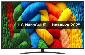 Телевізор LED LG 65NANO81A6A (Smart TV, Wi-Fi, 3840x2160)