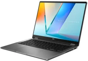 Фото: Ноутбук ASUS Vivobook 14 Flip TP3407AA-SG061X Matte Gray - 14" OLED 60 Гц / Intel Core Ultra 9 / 386H / DDR5 32 ГБ / PCI-E SSD 1 ТБ / Intel Graphics № 2 | KTC
