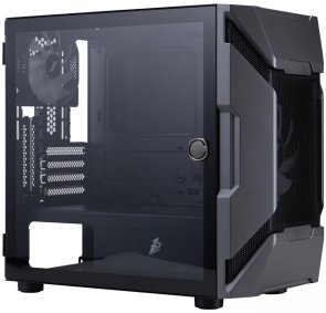 Корпус 1stPlayer D3-A-BK-1F7-14-1F7 Black with window