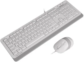 Фото: Комплект клавіатура+миша A4tech F1010 White № 4 | KTC
