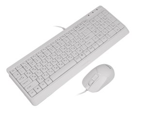  Комплект клавіатура+миша A4tech F1512 White
