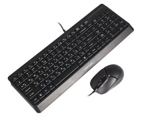 Фото: Комплект клавіатура+миша A4tech F1512 Black № 4 | KTC