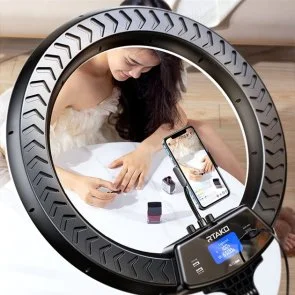Фото: Світлодіодне селфі-кільце RTAKO AR-GTB01-22S 22 digital display Right Light 6942063218616 № 6 | KTC