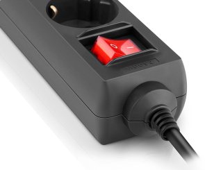 Мережевий фільтр Real-EL RS-Protect M 5/1.8m Black (EL122300026)