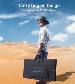 Сонячна панель Choetech SC010 160W Black (SC010-BK)
