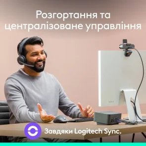 Фото: Web-камера Logitech Brio 4K Ultra HD for Business Graphite (960-001746) № 6 | KTC